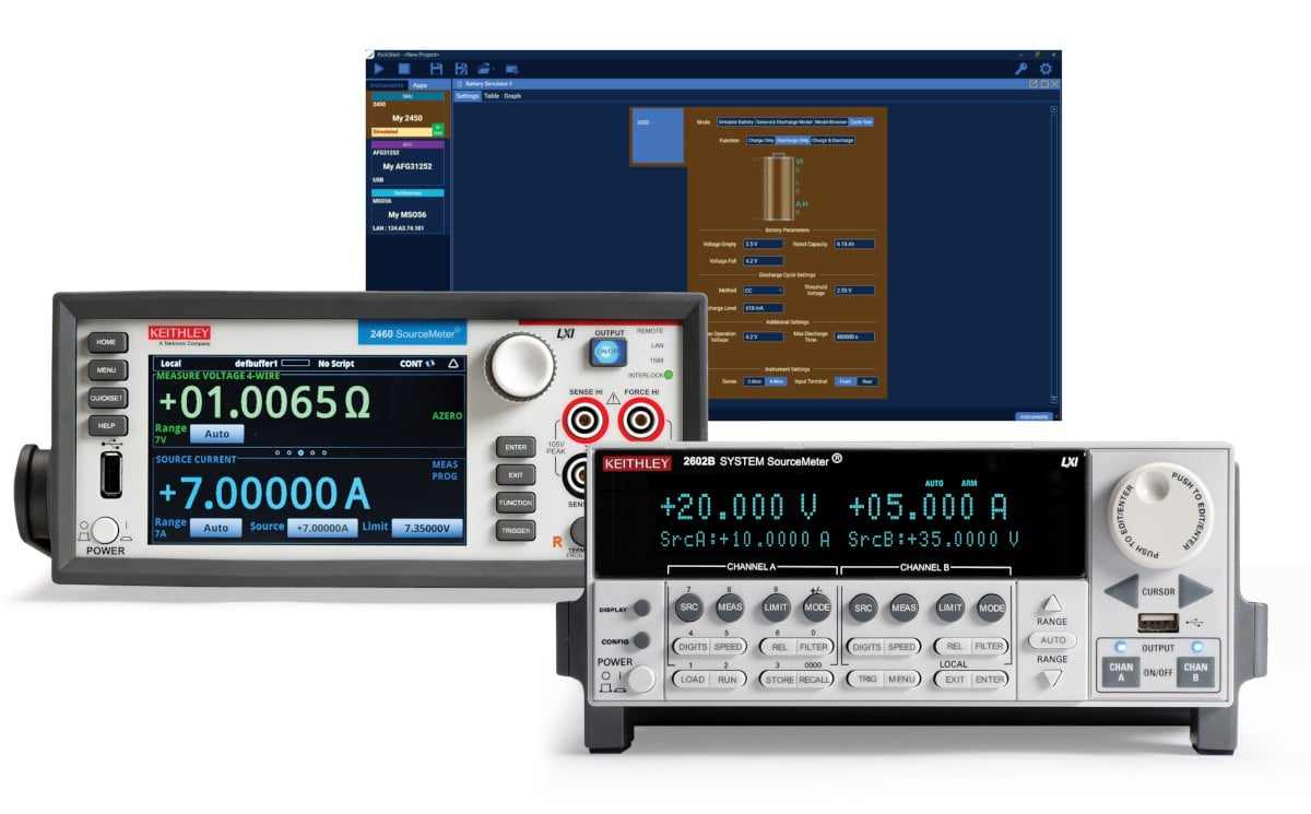 Battery Testing with KickStart Software and Keithley SMUs