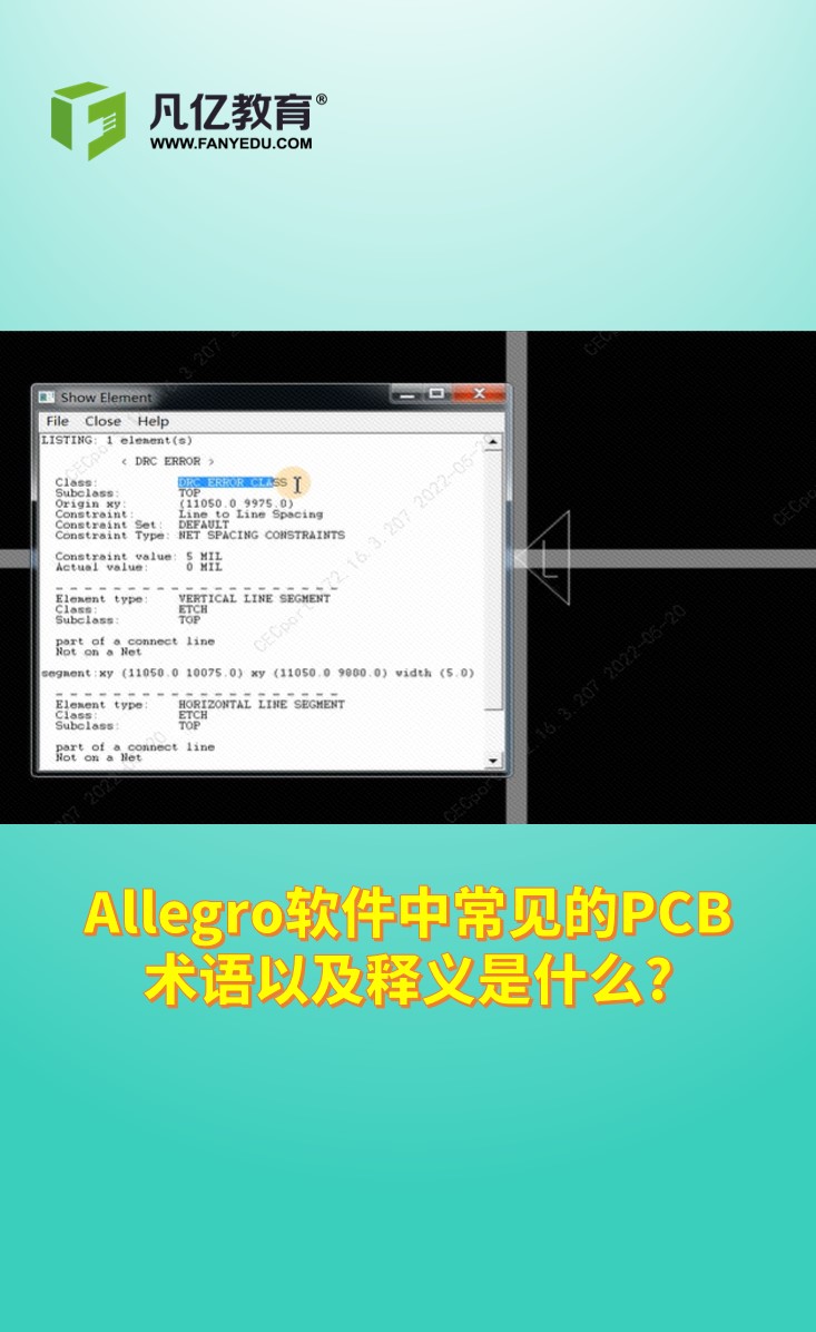 Allegro软件中常见的PCB术语以及释义是什么？