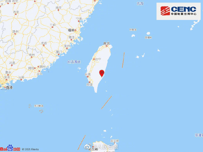 台湾省发生连续地震