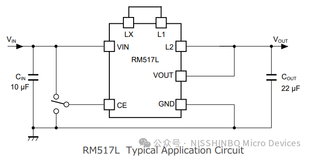超低输出电压(0.3V)的300mA降压型DC/DC模块　RM517 系列