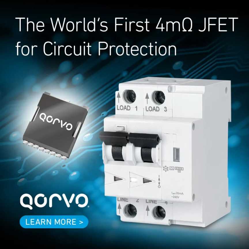 Qorvo推出采用TOLL封装的750V 4mΩ SiC JFET，推动断路器技术的革命性变革