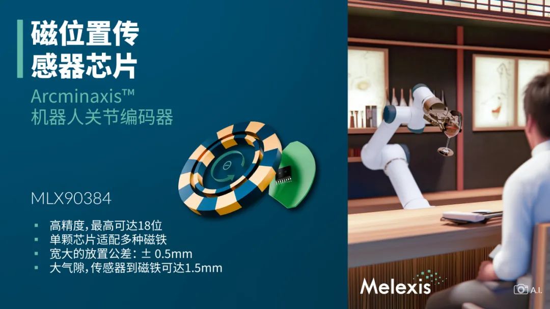 Melexis发布突破性Arcminaxis位置感应技术及产品，专为机器人关节打造